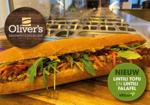 Try our delicious Lintili sandwiches, with our homemade spread of roasted butternut and lentils, seasoned with Garam Masala. 3 versions : with tofu, with falafel or with feta. at Oliver's Sandwich & Salad Bar in Antwerpen