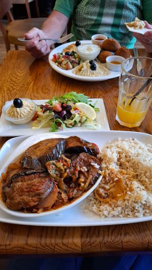 Aubergine dish at The Bay Tree in Glasgow