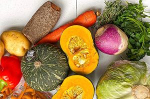 Fresh vegetables for Soup Joumou  at The Bullfish Bistro in Baton Rouge