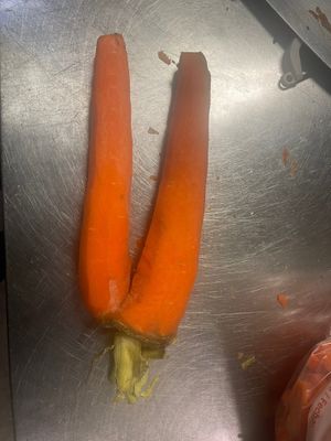 Conjoined carrots  at The Bullfish Bistro in Baton Rouge
