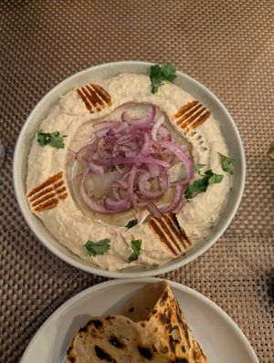 Hummus Dip at Blue Portch Surf View in Ahangama