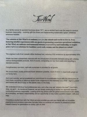 FairWind Green Initiatives  at Fair Wind in Kailua Kona