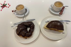 Sweet breakfast  at Confitería Capri in Almeria