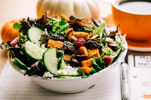 Harvest Salad at Malama Cafe in Carolina Beach