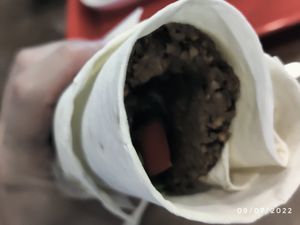 I ate 2 big durum at Enfes Çiğ Köfte in Nicosia