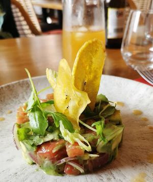 Avocado 1st plate at La Table d'Ebène in Annecy