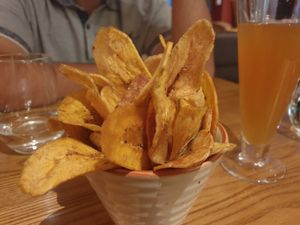 Chips de banane plantain at La Table d'Ebène in Annecy