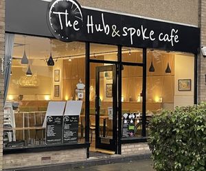 Cosy inside  #Veganuary at The Hub and Spoke Cafe in Dunstable