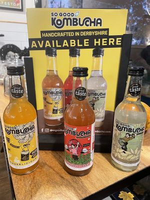 Vegan taste award kombucha!  at The Hub and Spoke Cafe in Dunstable