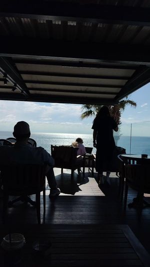 The view! In February! at Caffè Nero in Paphos