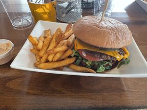 Vegan burgerr  at Drip in Hellertown
