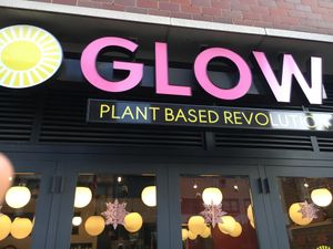 Font entrance at Glow Plant Based Revolution in New York City