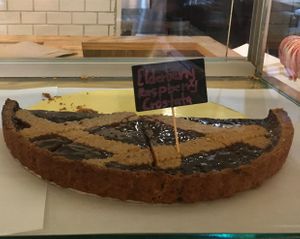 Vegan pie. at Glow Plant Based Revolution in New York City