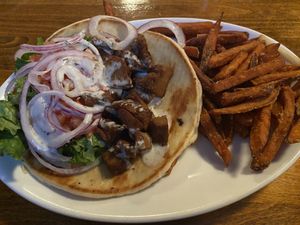 Pita Wrap at Lucky's Taproom and Eatery in Dayton