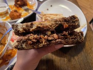 Jackfruit Reuben   at Lucky's Taproom and Eatery in Dayton