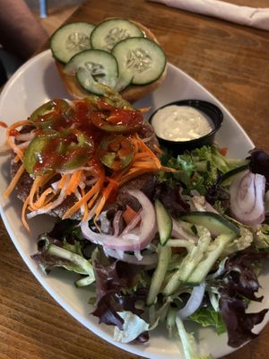 Cobra Impossible Burger  at Lucky's Taproom and Eatery in Dayton