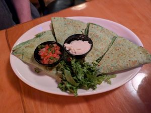 Quesadilla at Lucky's Taproom and Eatery in Dayton