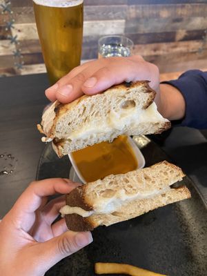 Grilled cheese  at Braidwood in Whistler