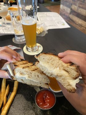 Grilled cheese  at Braidwood in Whistler