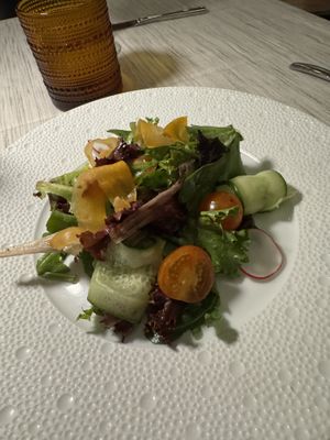 They will make you a garden salad if you ask. But it’s not on the menu. #Veganuary at Braidwood in Whistler