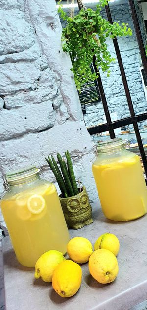 Citronnade maison at la Luciole in Lyon