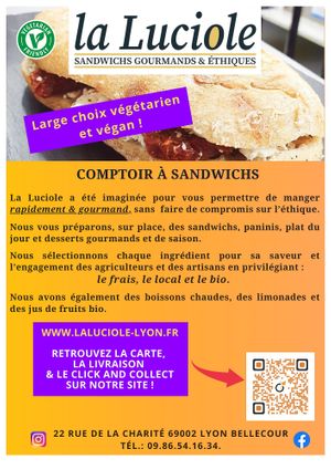 Retrouvez toutes les informations sur la Luciole sur Instagram (laluciole.lyon) ou sur notre site Internet : www.laluciole-lyon.fr 
À BIENTÔT ! at la Luciole in Lyon
