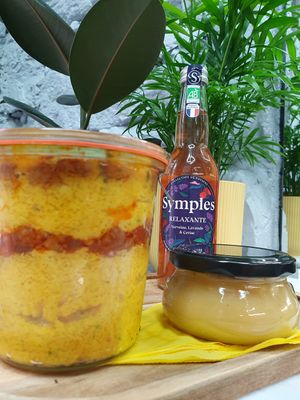 Les Bocaux gourmands : 
Hachis parmentier de courges (végan) at la Luciole in Lyon