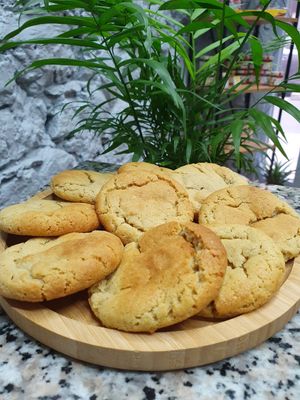 Cookies au beurre de cacahuètes (végan) at la Luciole in Lyon
