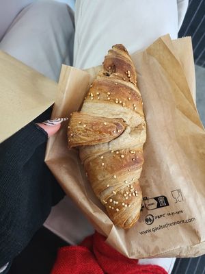 Croissant vegan au chocolat at la Luciole in Lyon