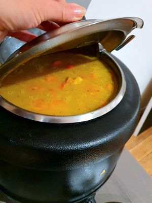 Soupe du jour végan (différente chaque jour) at la Luciole in Lyon