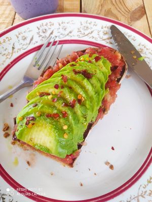 Avocado toast at Earthlings in Newcastle Upon Tyne