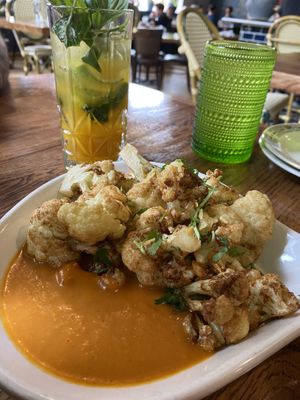 Cauliflower yum pops  at ThaiPop in Rochester