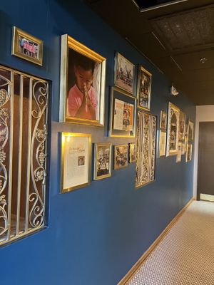 Hallway to restrooms  at ThaiPop in Rochester