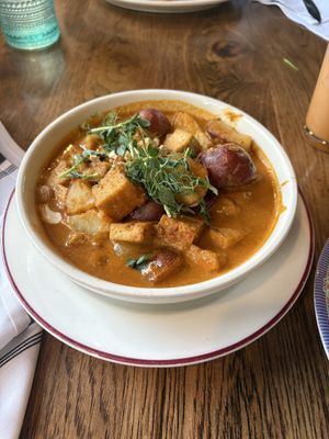 red curry w tofu!  at ThaiPop in Rochester