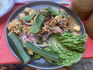 Laab Het, vegan   at ThaiPop in Rochester