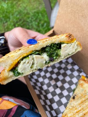 pesto chxn cross section deliciousness at Imposter Cafe and Provisions  in Vancouver