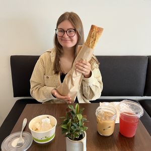 Fresh and hot out the oven baguette  at Imposter Cafe and Provisions  in Vancouver