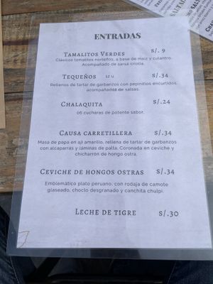 Entradas  at Gastronomía Vegana in Lima