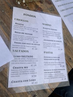 Fondos  at Gastronomía Vegana in Lima