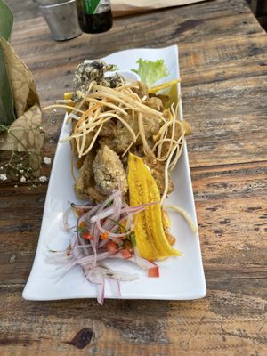 Chicharrón de setas  at Gastronomía Vegana in Lima