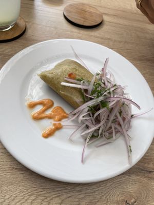 Tamal  at Gastronomía Vegana in Lima