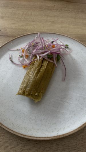 Tamalito Verde  at Gastronomía Vegana in Lima