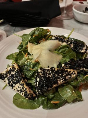 Sesame tofu salad! V/GF  at Mizuna in Spokane