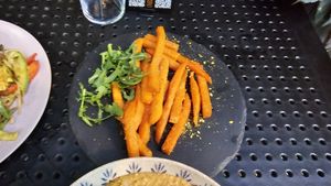 Sweet potato fries at Rai Urban Vege in Belgrade