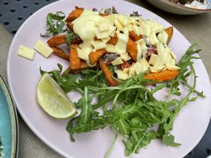 Sweet potato fries   at Rai Urban Vege in Belgrade