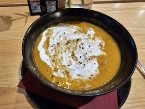 Protein soup at Rai Urban Vege in Belgrade