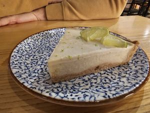 Lime cake at Rai Urban Vege in Belgrade