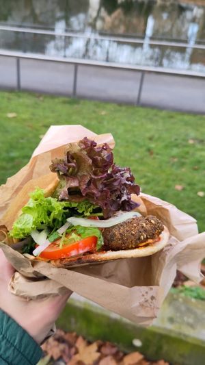 Falafel Bread at Kebaphaus am Feuersee in Stuttgart