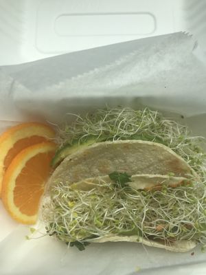 Sprout Lovers Tacos at PuraVegan in St Louis