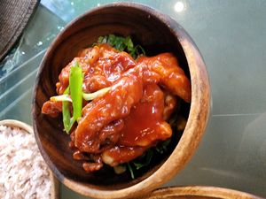 Barbeque mushroom wings at Beyond Plants in Dumaguete